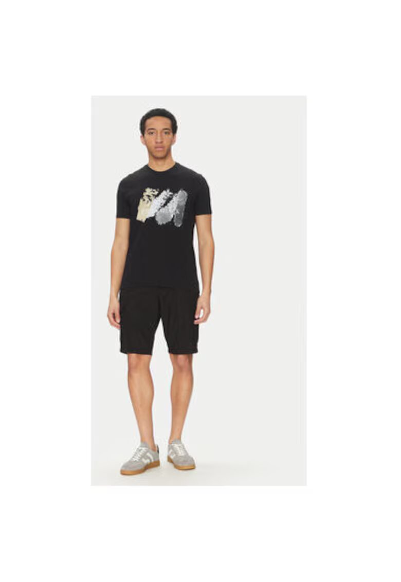 PAUL&SHARK Pantaloni scurti barbati 25414025 - Bumbac - Negru - Negru