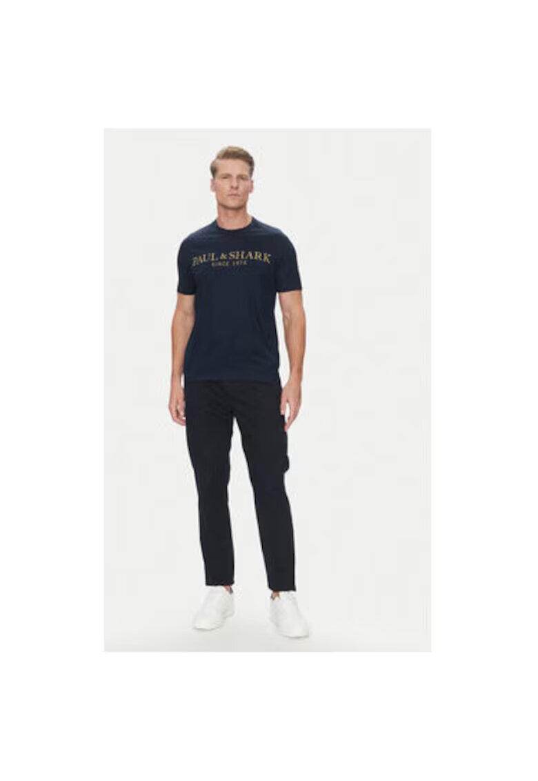 PAUL&SHARK Tricou barbati 24411020 - Bumbac - Bleumarin - Bleumarin
