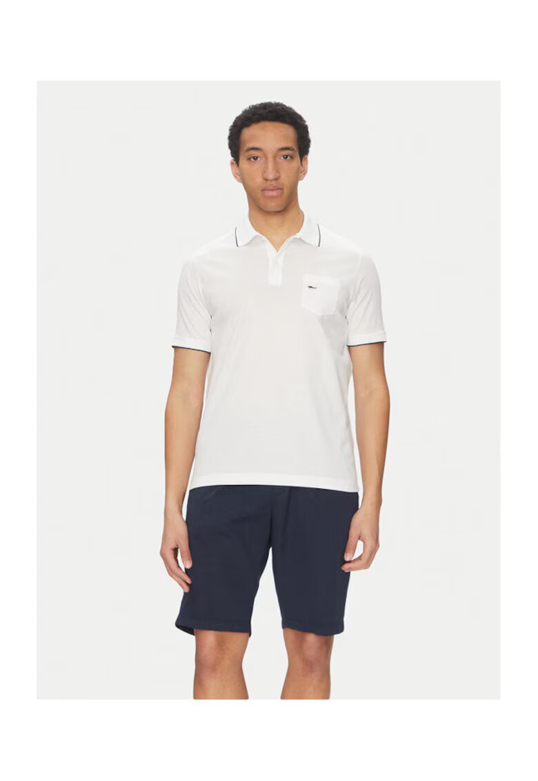 Paul Shark Tricou polo barbati 25411209 - Bumbac - Alb - Alb