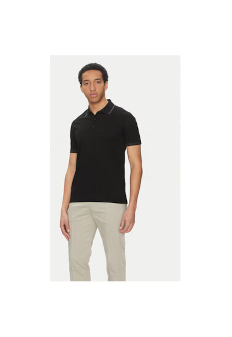 Paul Shark Tricou polo barbati 25411236 - Bumbac - Negru - Negru