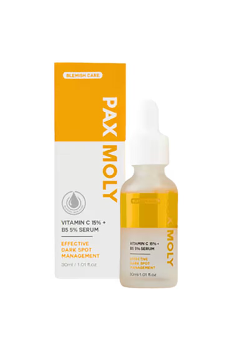 PAXMOLY Serum cu 15% Vitamina C + 5% B5 - 30ml