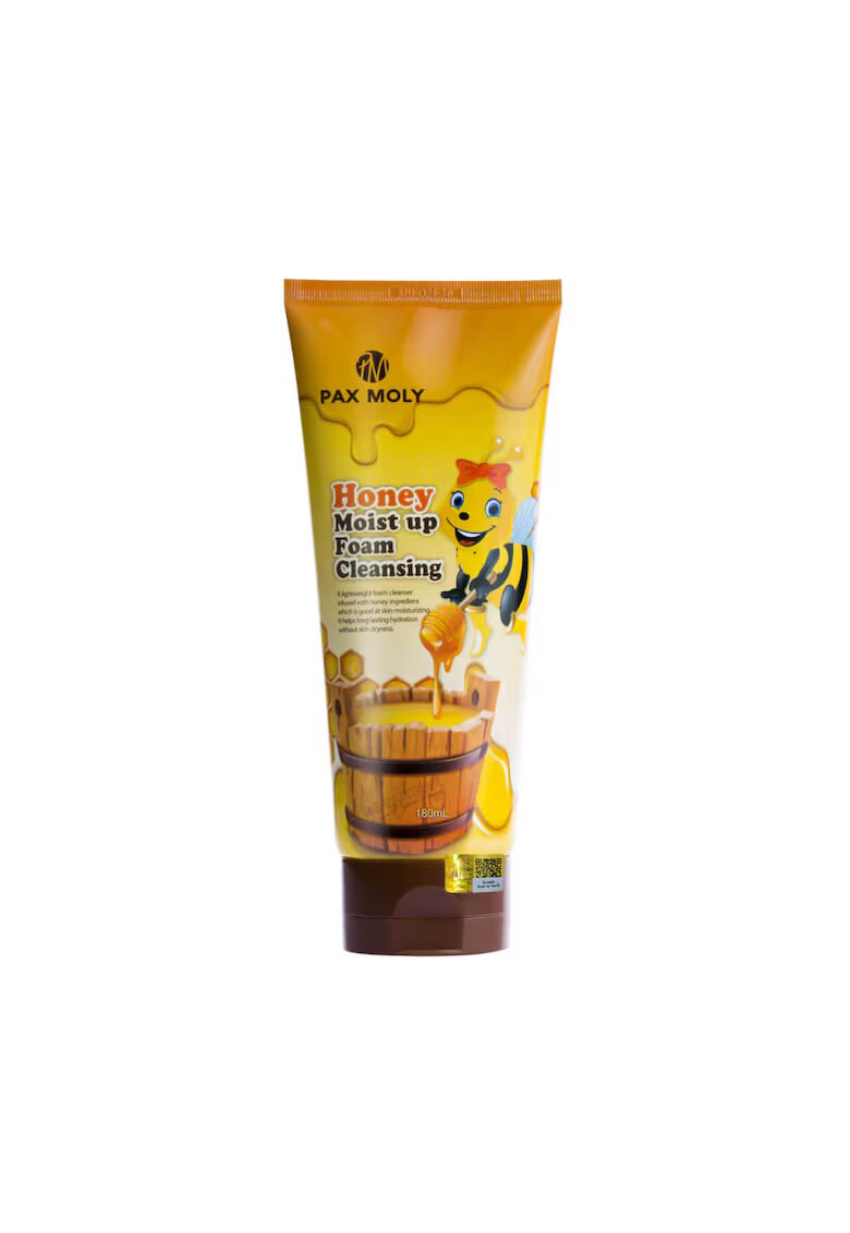PAXMOLY Spuma de curatare hidratanta cu miere - 180ml