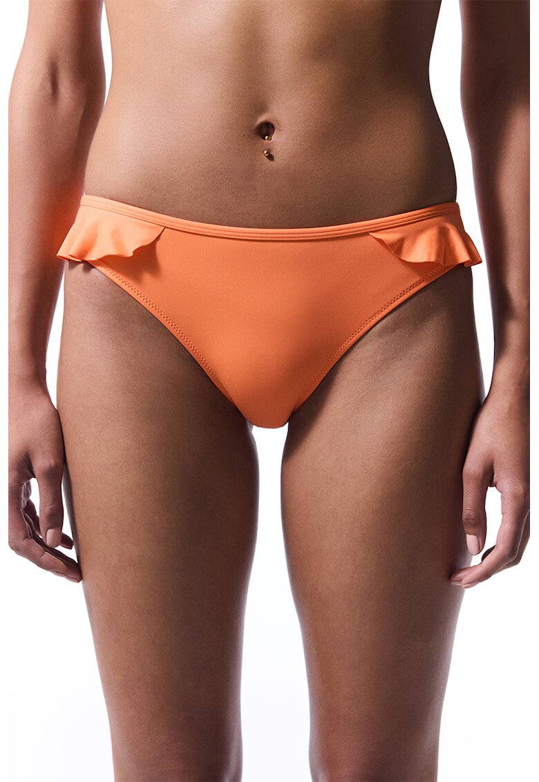 Penti Bikini cu model uni - Portocaliu