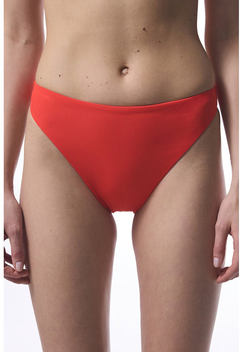 Penti Bikini cu model uni - Rosu vermillion
