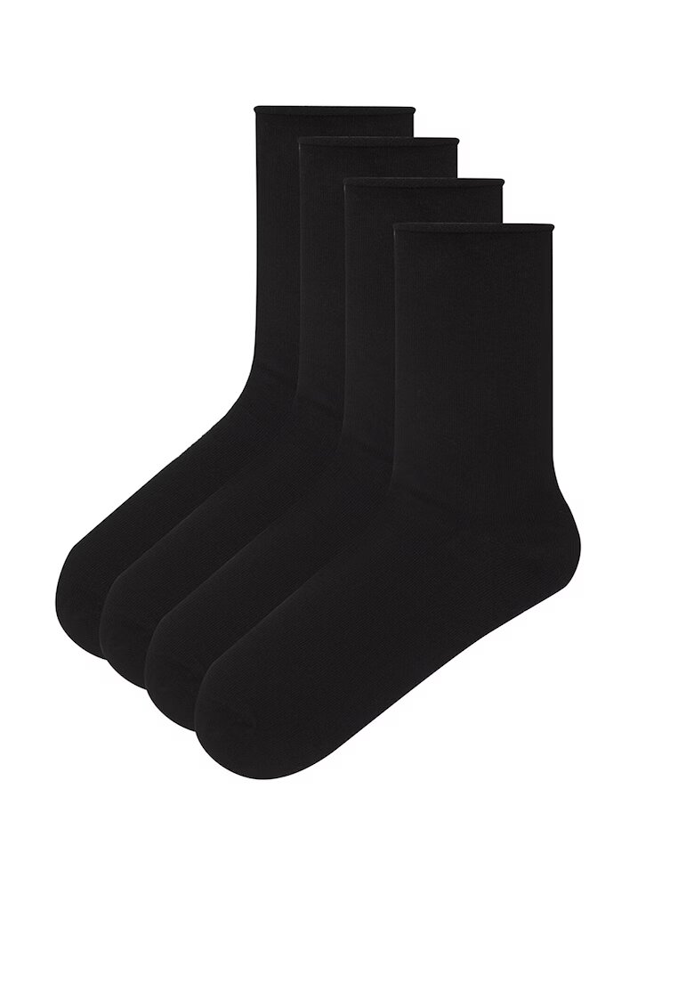 Penti Set de sosete lungi - 4 perechi - Negru