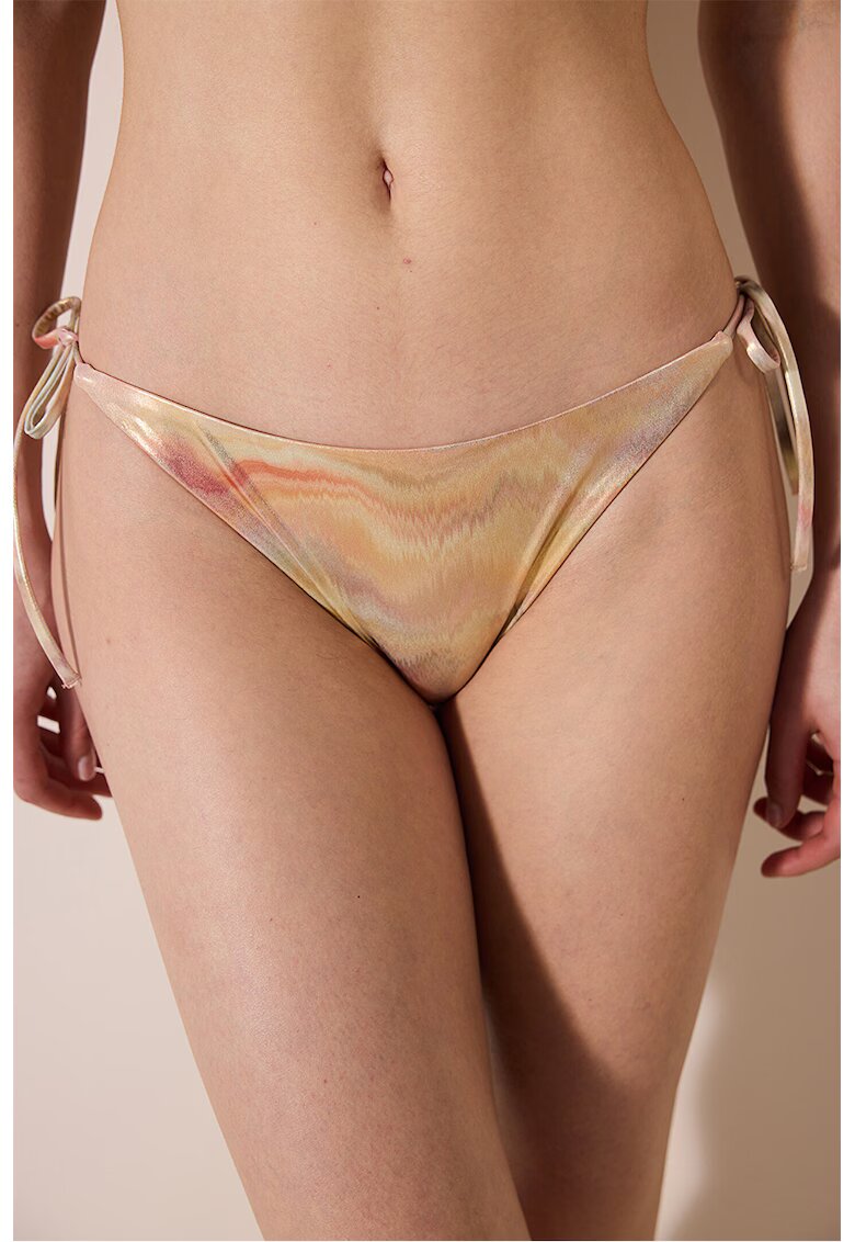Penti Slip brazilian cu prindere laterala - Auriu