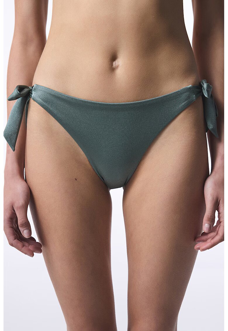 Penti Slip brazilian cu prindere laterala - Verde aquamarin