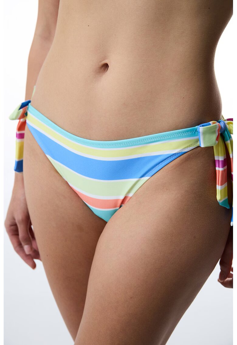 Penti Slip cu snururi laterale si model in dungi - Multicolor