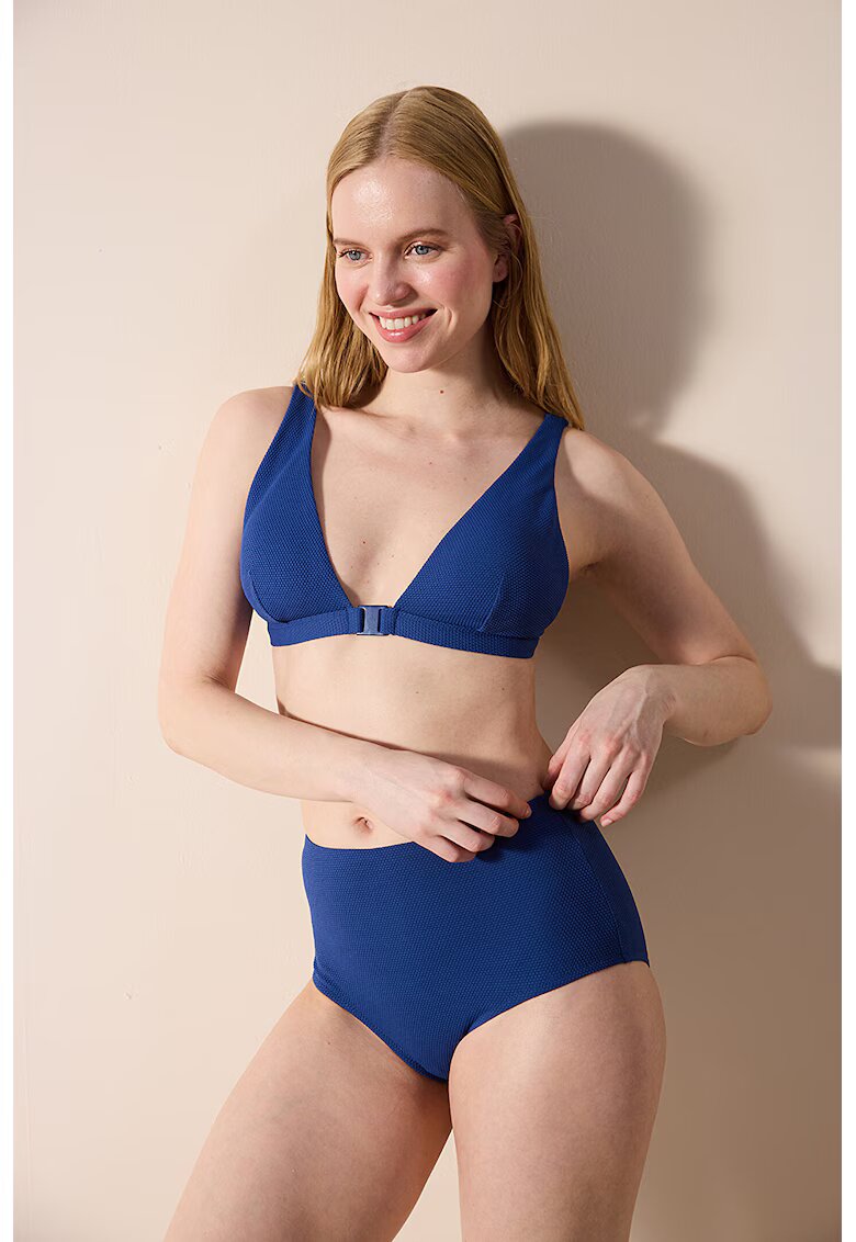 Penti Sutien triunghiular de baie - cu burete - Albastru indigo