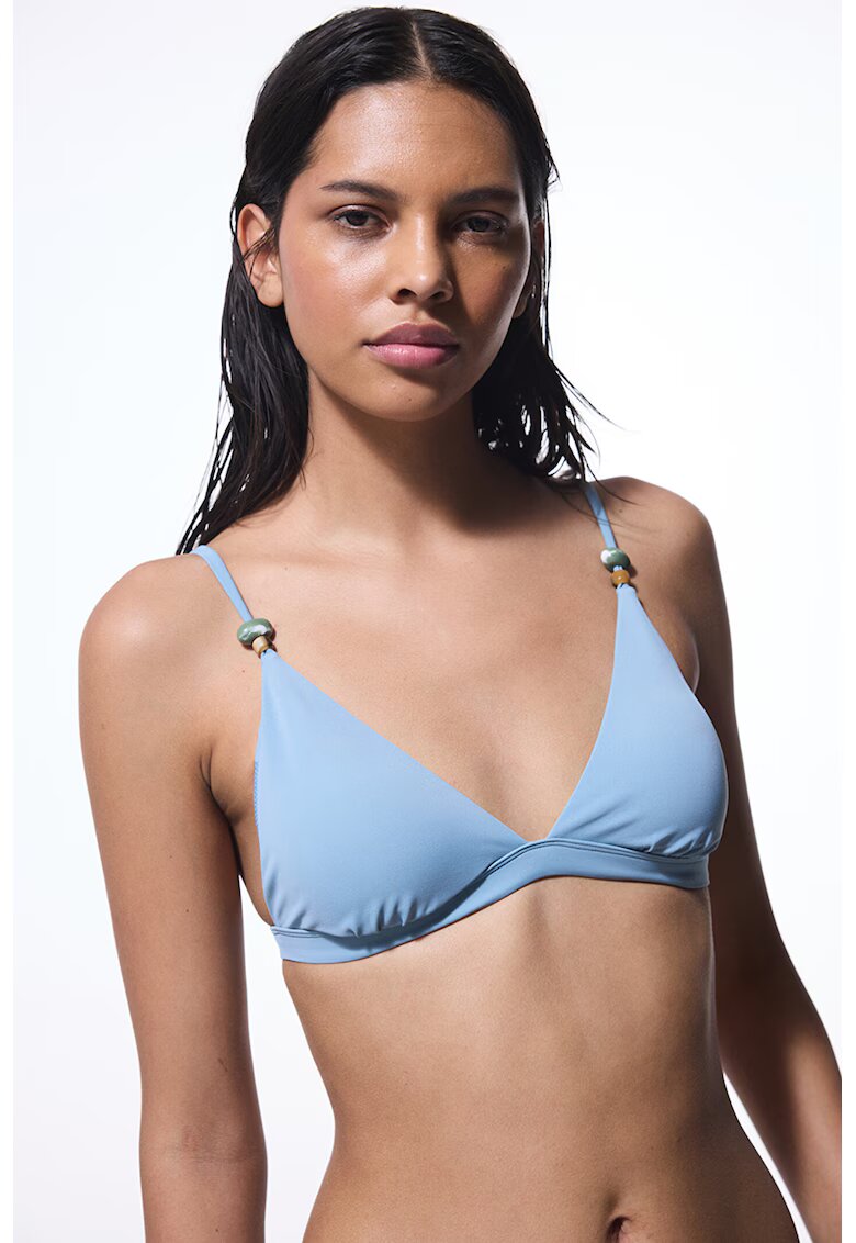 Penti Sutien uni triunghiular - Albastru pastel