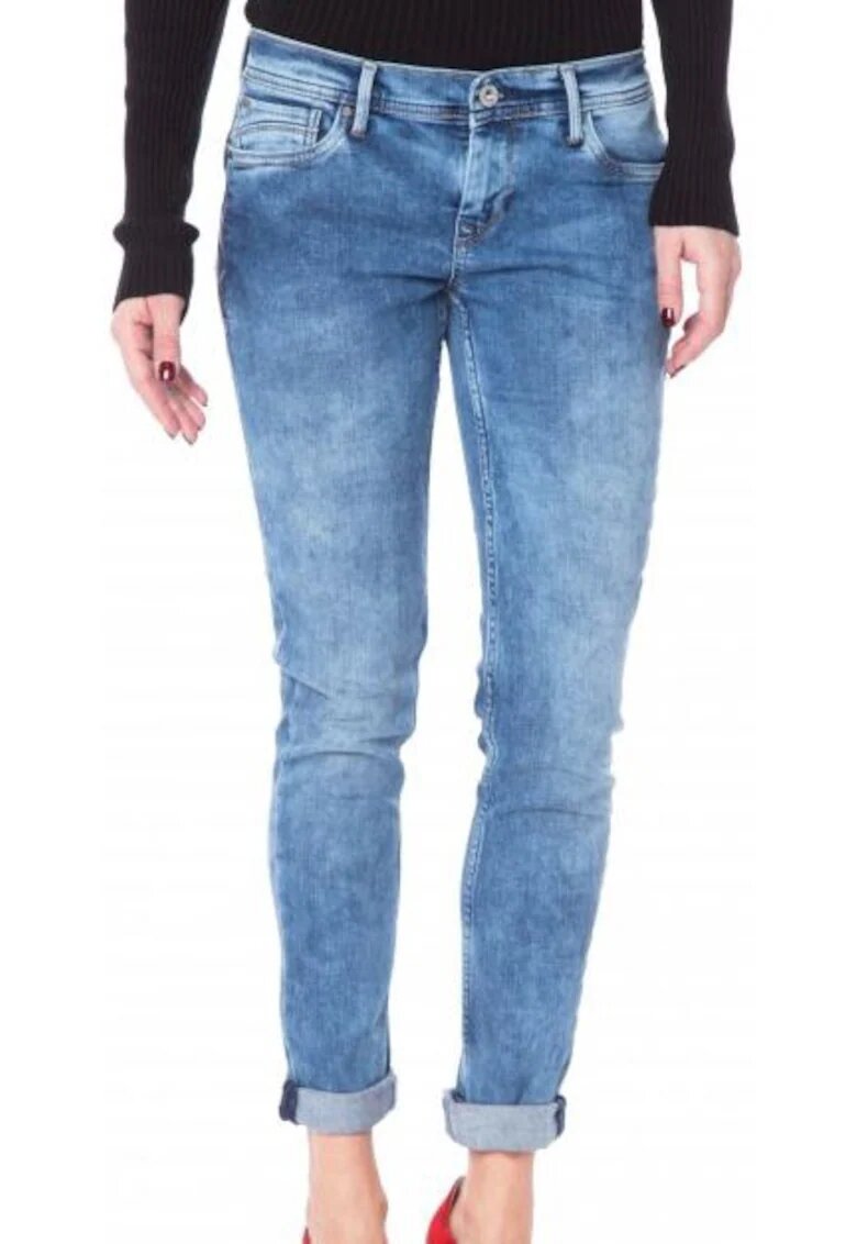 Pepe Jeans Blugi cu talie joasa Skippy -