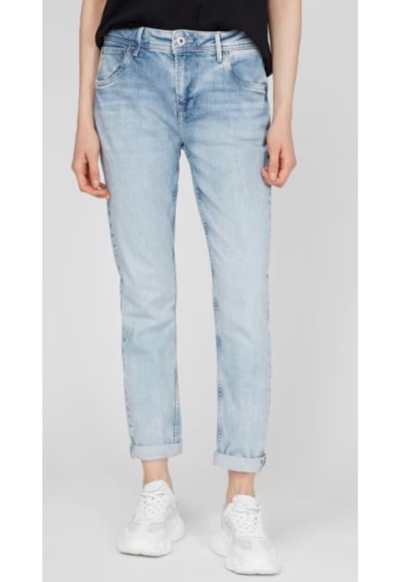 Pepe Jeans Blugi regular fit cu talie inalta -