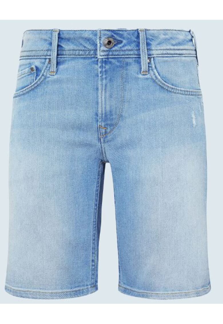 Pepe Jeans Blugi scurti cu model uni
