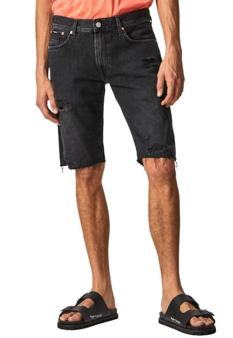 Pepe Jeans Blugi scurti regular fit Stanley Destroy - 29