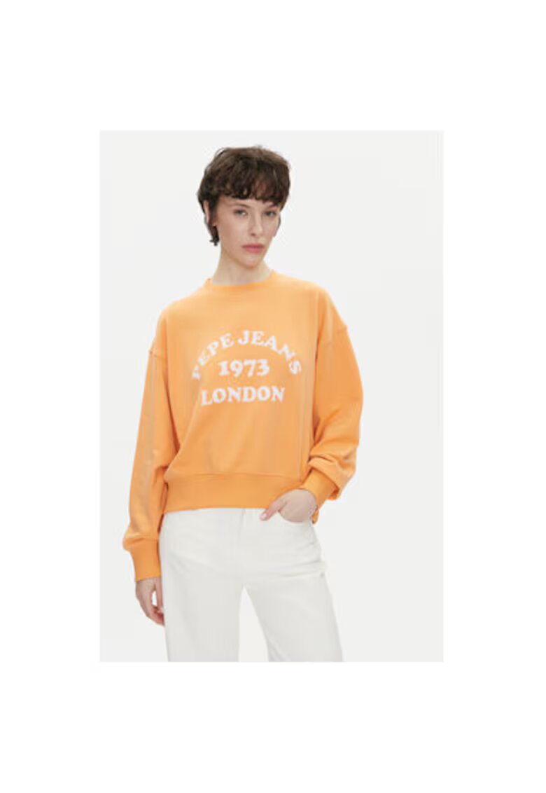 Pepe Jeans Bluza dama PL581487 - Bumbac/Poliester - Portocaliu - Portocaliu