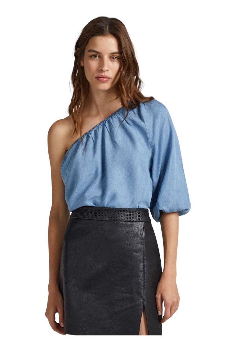 Pepe Jeans Bluza din lyocell cu decolteu pe un umar Felina -