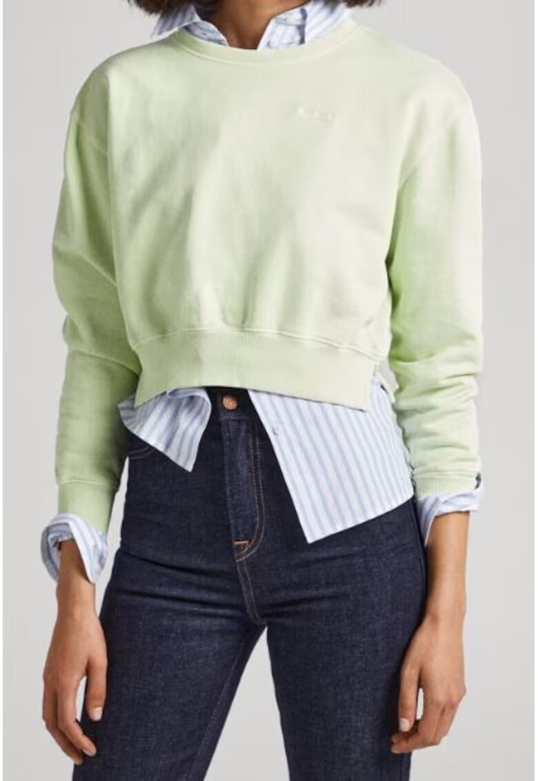 Pepe Jeans Bluzon crop din bumbac
