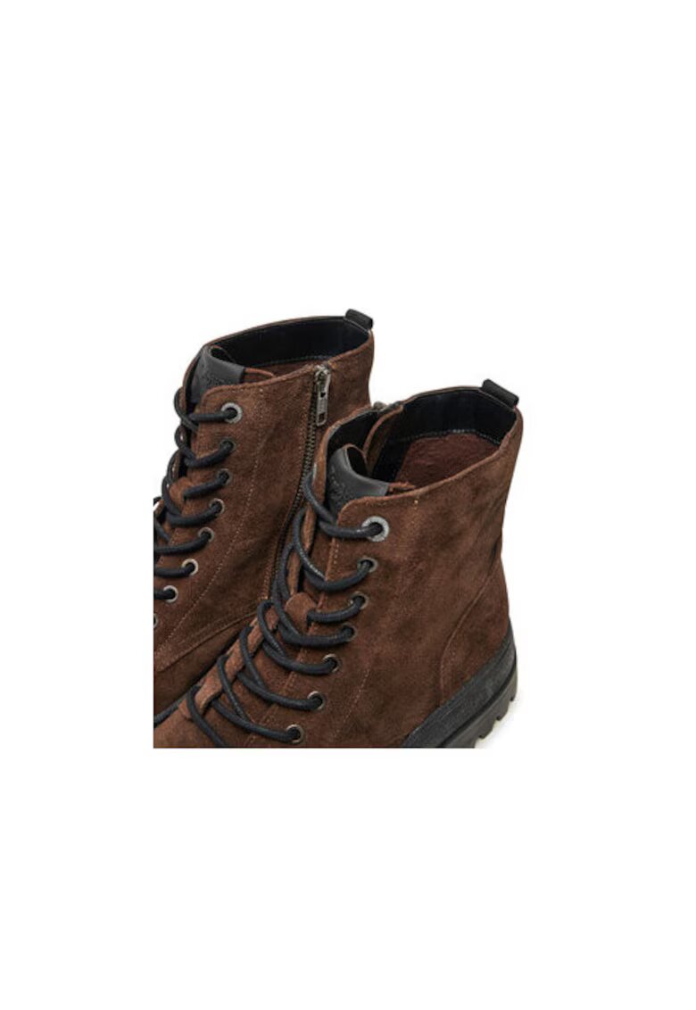 Pepe Jeans Bocanci de drumetie barbati PMS50249 - Piele naturala - 41 EU - Maro