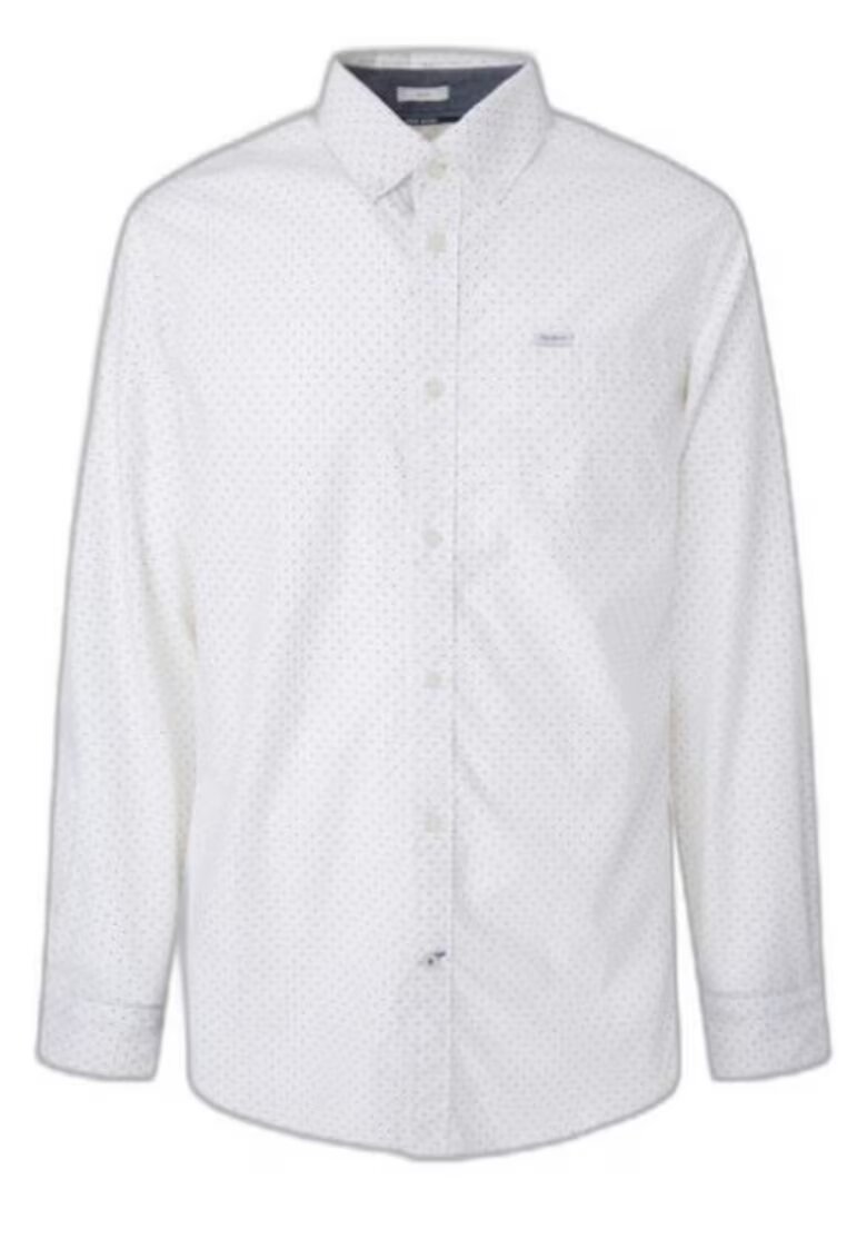 Pepe Jeans Camasa barbati - Bumbac - Alb - Alb