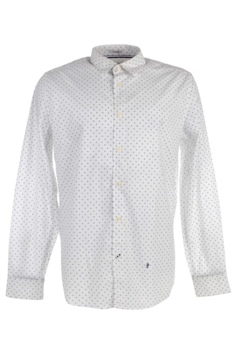 Pepe Jeans Camasa barbati - Bumbac - Alb2