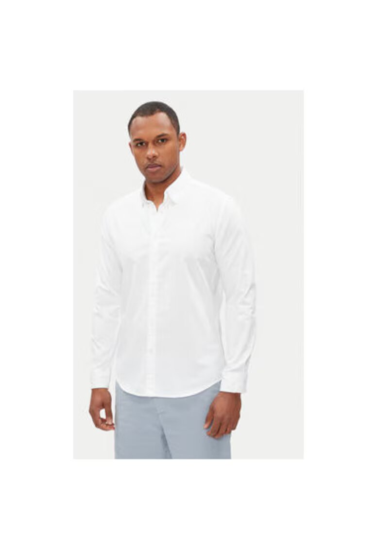 Pepe Jeans Camasa barbati PM308274 - Bumbac - Alb - Alb