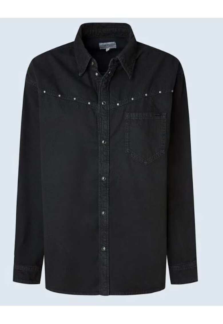 Pepe Jeans Camasa cu maneca lunga - Lilith - Bumbac - Negru - Negru