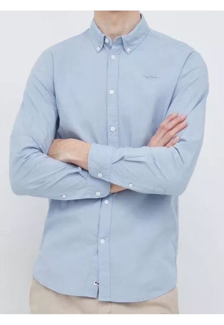 Pepe Jeans Camasa din bumbac cu guler oxford -