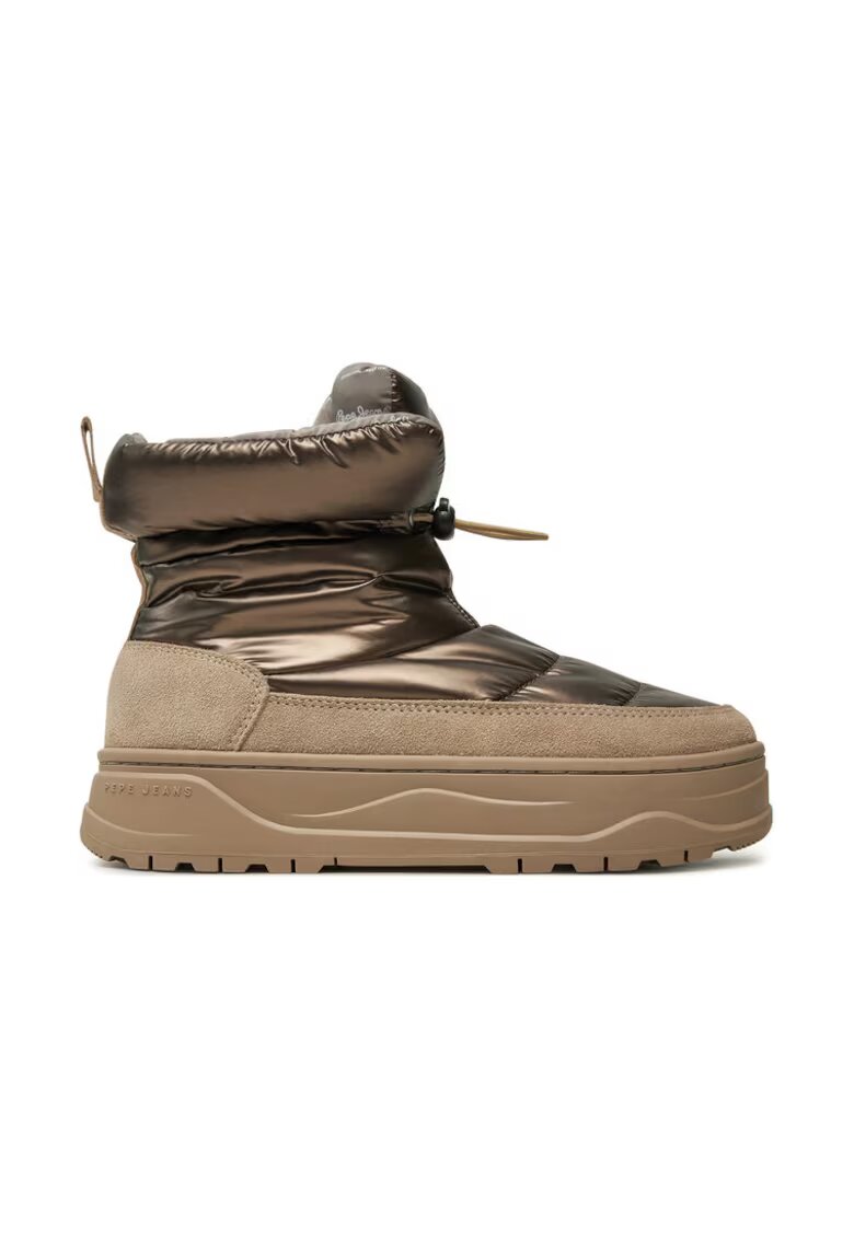 Pepe Jeans Cizme de zapada PLS50554 Bej - Piele naturala