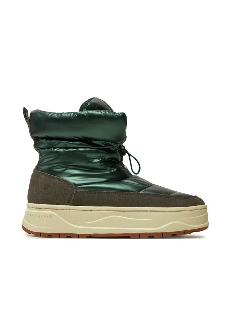 Pepe Jeans Cizme de zapada PLS50554 Verde - Piele naturala