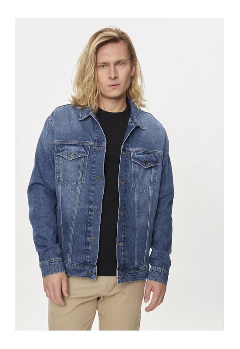 Pepe Jeans Geaca barbati - 14343 - Bumbac - Albastru