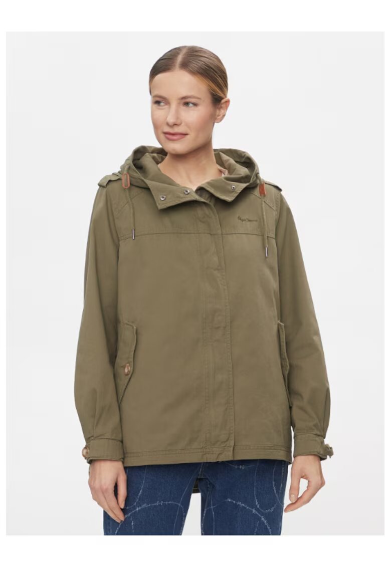 Pepe Jeans Geaca parka dama - 303438432 - Bumbac - Verde