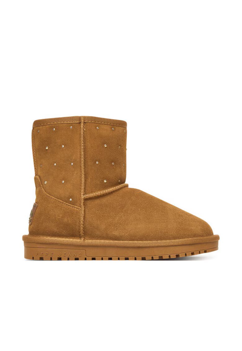 Pepe Jeans Ghete de zapada dama maro - piele naturala -