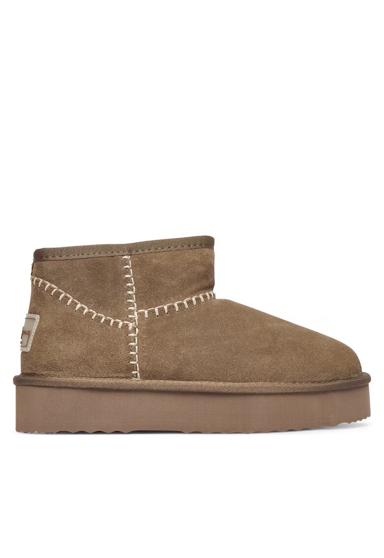 Pepe Jeans Ghete W PLS500 - piele naturala - bej - Bej