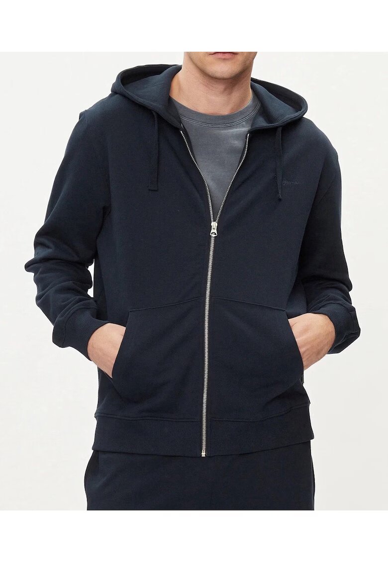 Pepe Jeans Hanorac din bumbac cu fermoar Joe -