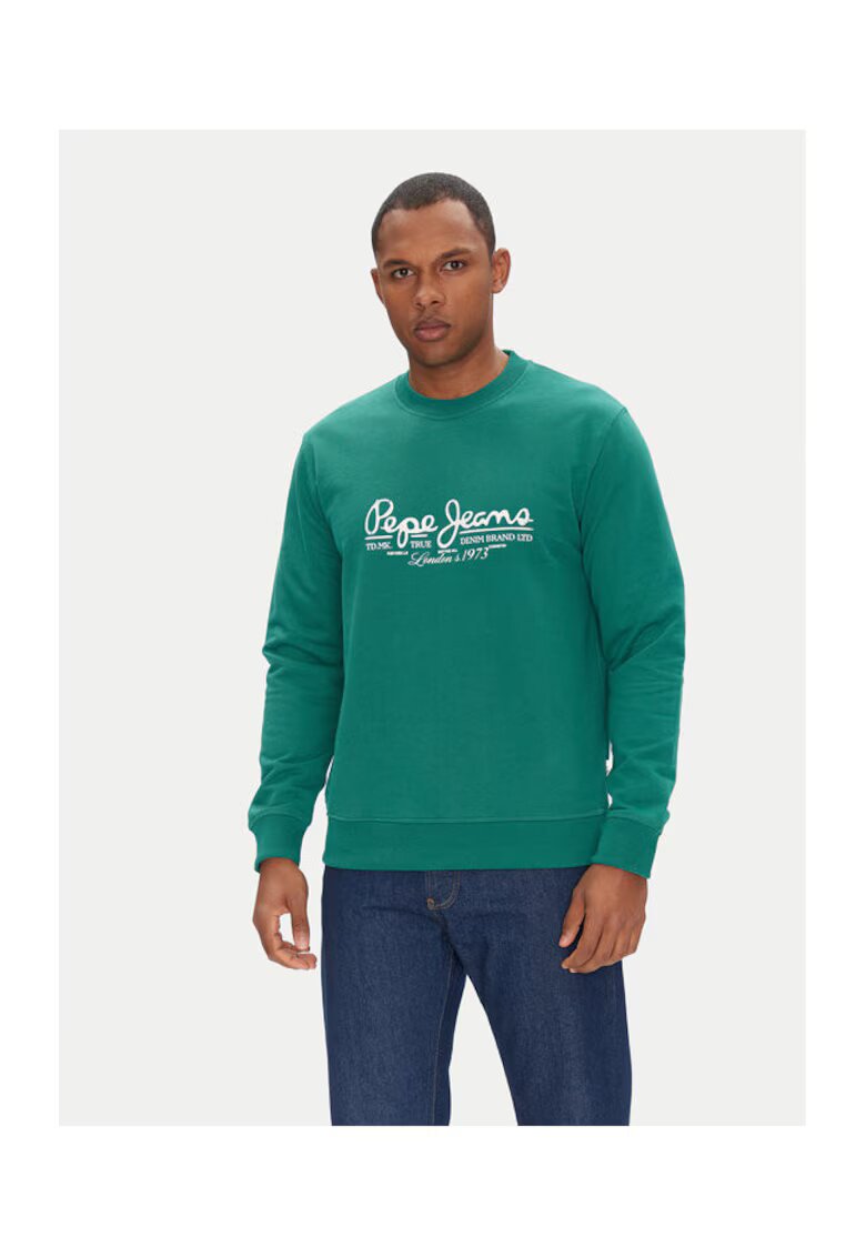 Pepe Jeans Hanorc barbati PM582832 - Bumbac - Verde - Verde