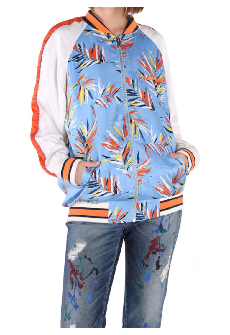 Pepe Jeans Jacheta cu imprimeu si maneci raglan Lesly -