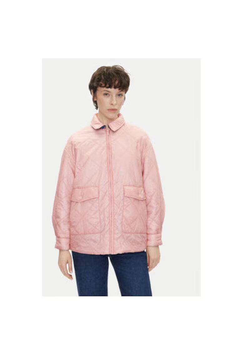 Pepe Jeans Jacheta dama reversibila PL402499 - Poliester - Roz/Bleumarin