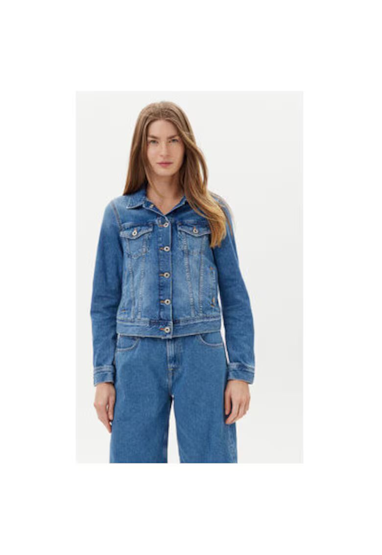 Pepe Jeans Jacheta de blugi dama PL402430IA5 - Bumbac - Albastru - Albastru