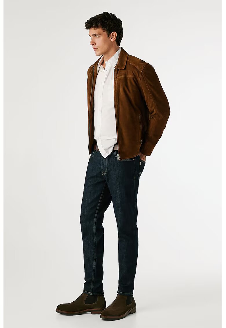 Pepe Jeans London Blugi conici cu 5 buzunare - Albastru ultramarin
