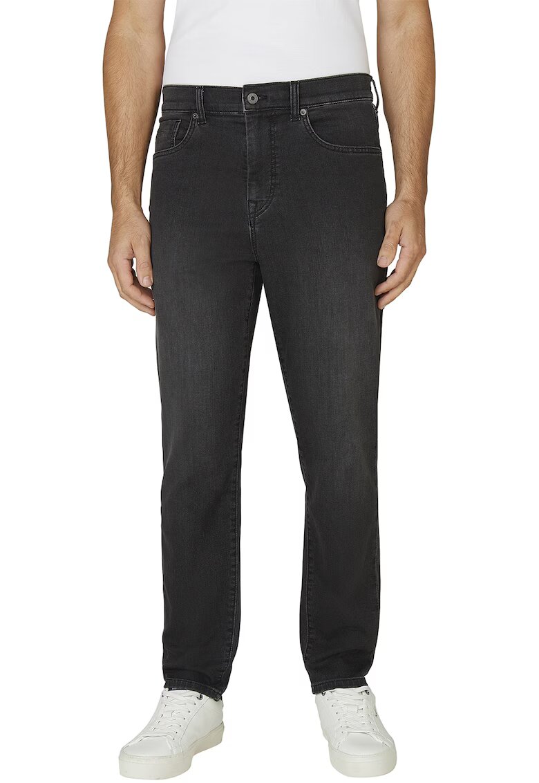 Pepe Jeans London Blugi cu 5 buzunare si talie medie - Negru stins