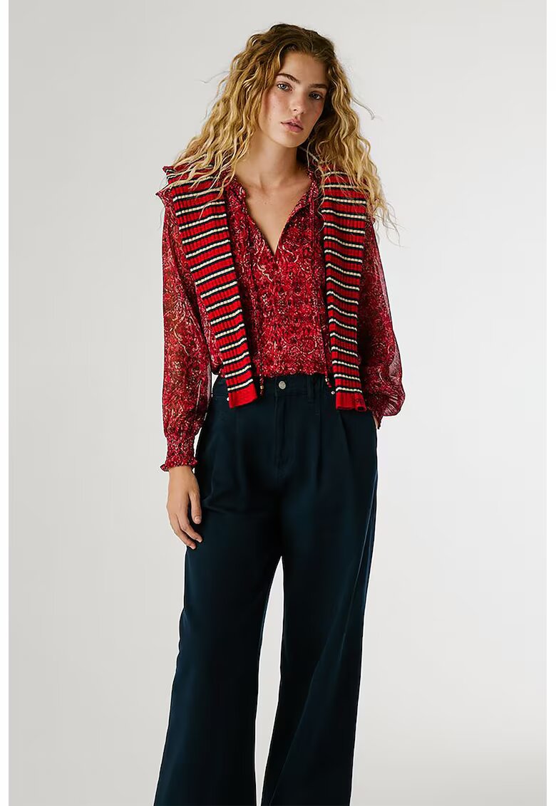 Pepe Jeans London Blugi cu croiala dreapta si talie medie - Albastru ultramarin