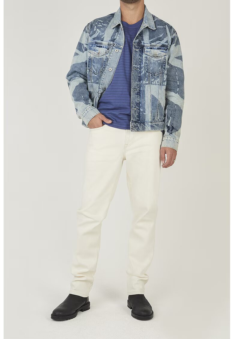 Pepe Jeans London Blugi cu talie medie - Alb murdar