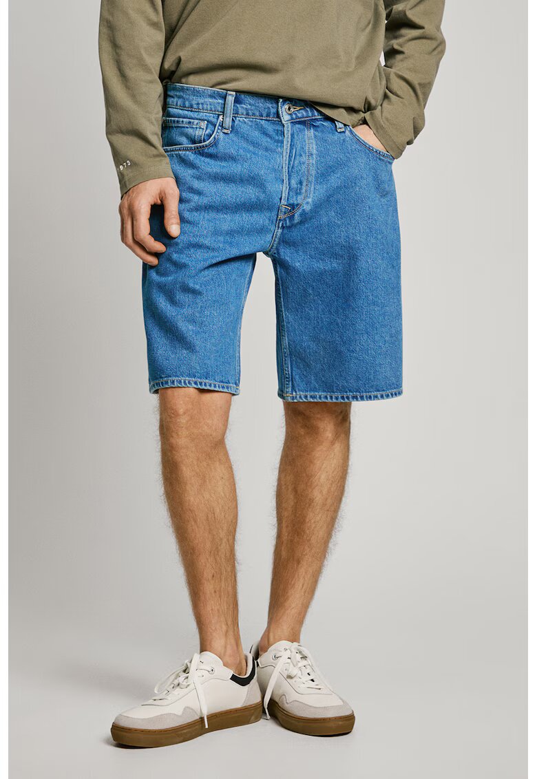 Pepe Jeans London Blugi scurti relaxed fit - Albastru