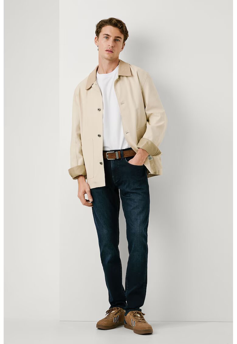 Pepe Jeans London Blugi slim fit cu talie medie - Bleumarin