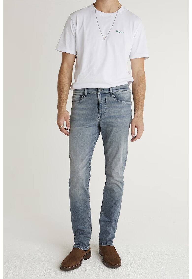 Pepe Jeans London Blugi slim fit Hatch - Albastru prafuit