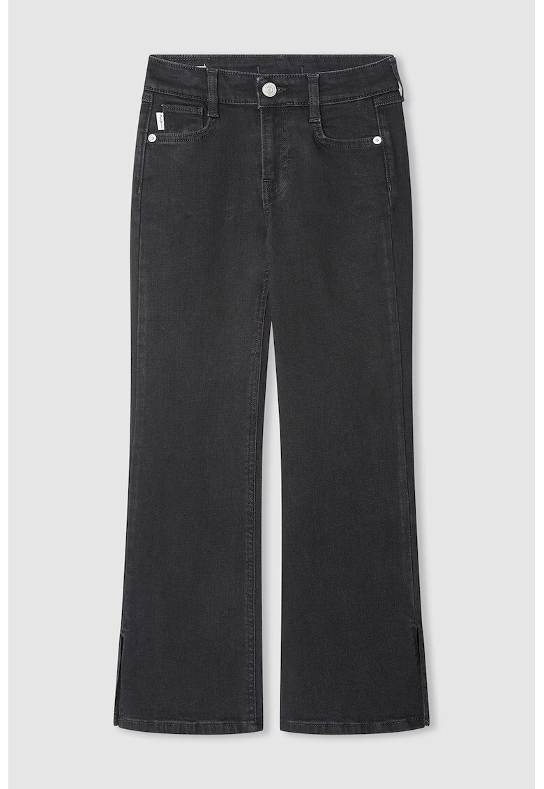 Pepe Jeans London Blugi uni cu croiala ampla - Negru