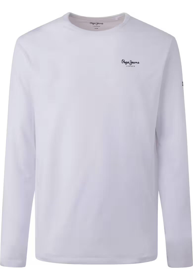 Pepe Jeans London Bluza cu imprimeu logo Original Basic - Alb