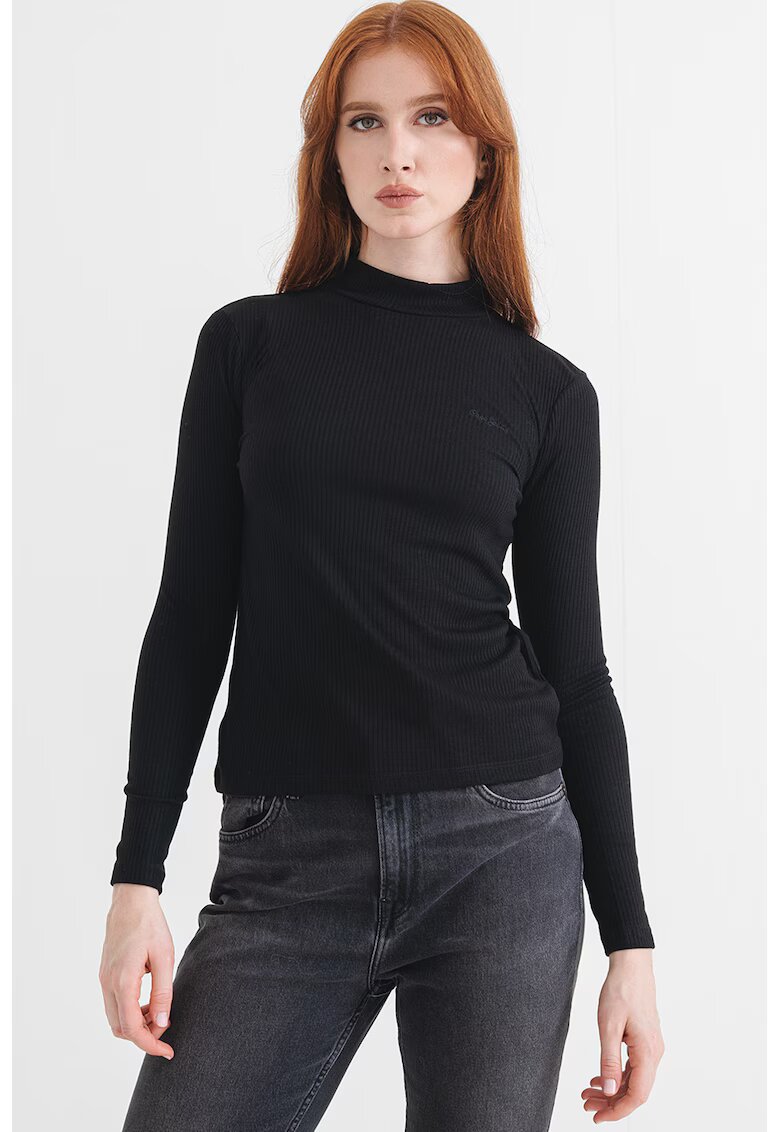 Pepe Jeans London Bluza cu striatii - Negru