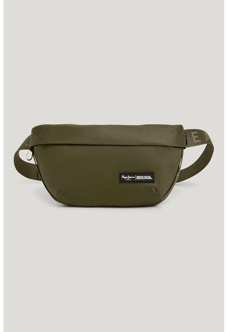 Pepe Jeans London Borseta cu logo aplicat - Verde masliniu