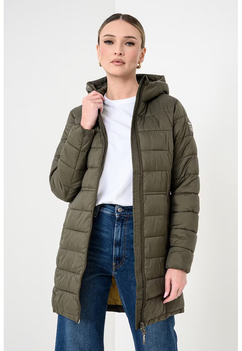 Pepe Jeans London Geaca cu buzunare laterale - Verde feriga